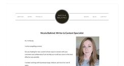 Desktop Screenshot of nicolabalkind.com